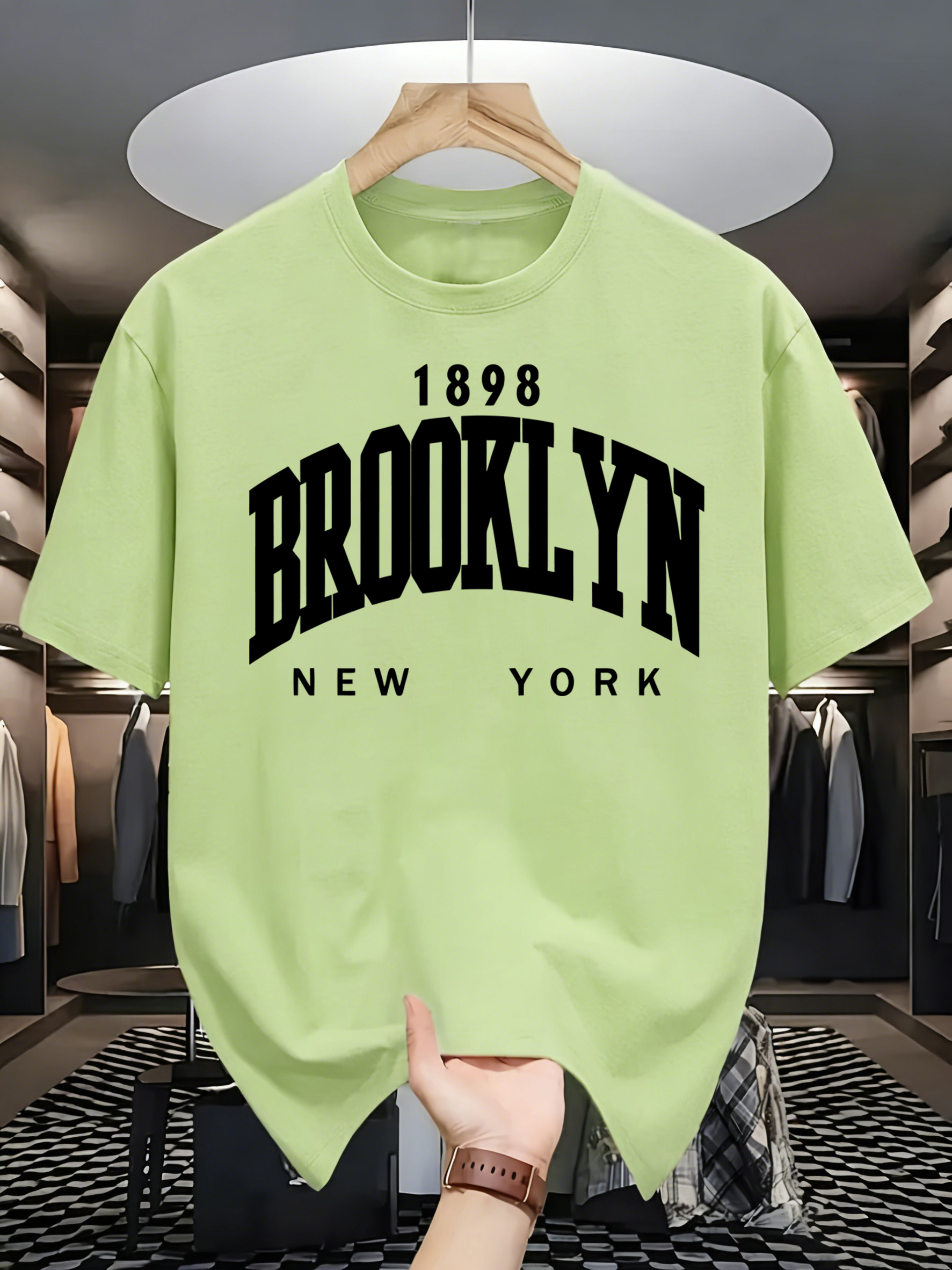 Vintage Fashion York - Brooklun New York Letter Print Men