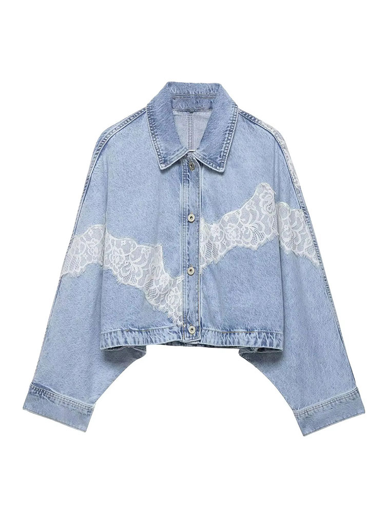 Vintage Fashion Jacket - HH Elegant Women Blue Denim Jackets