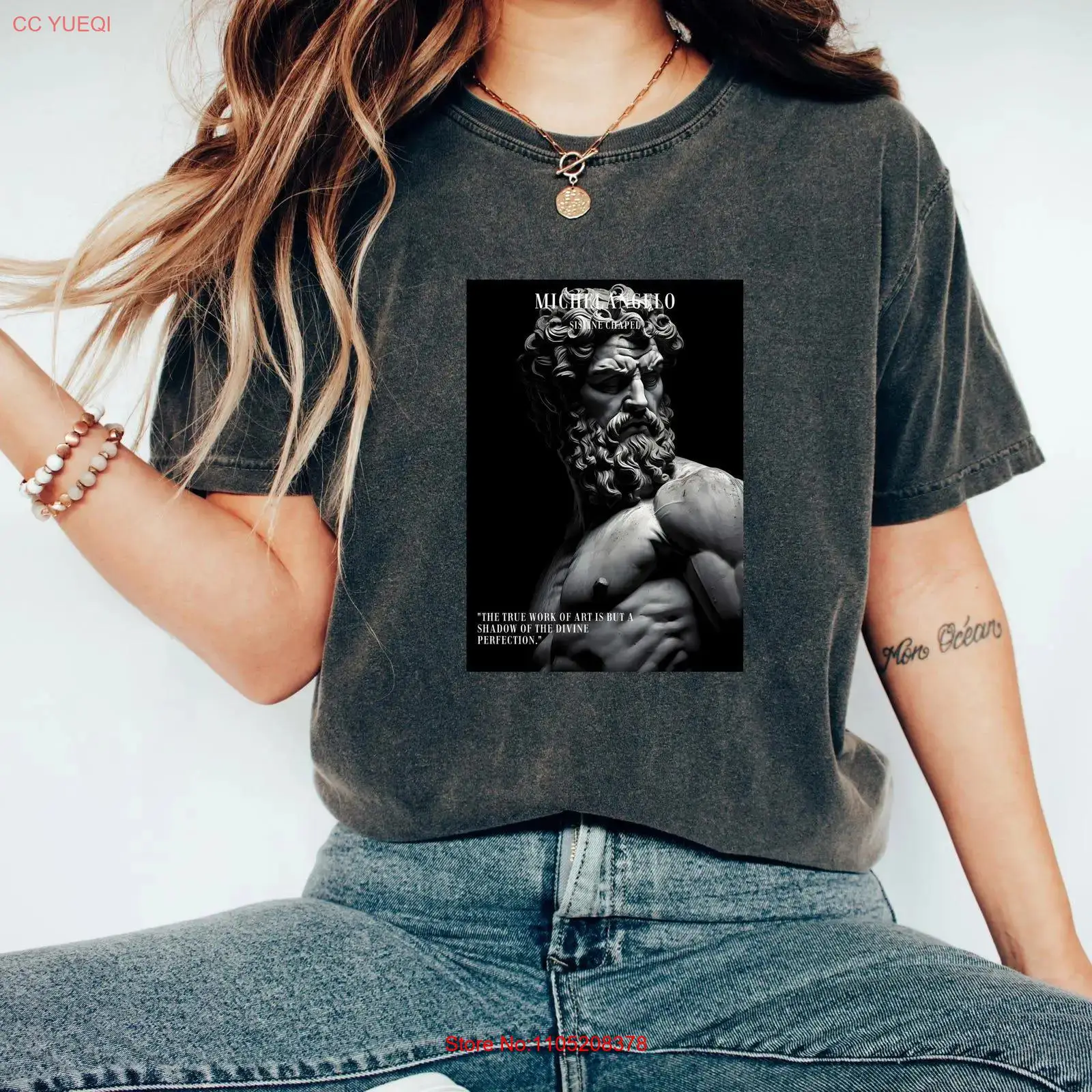 Vintage Fashion Art - Art T Shirt Michelangelo Sistine Chapel
