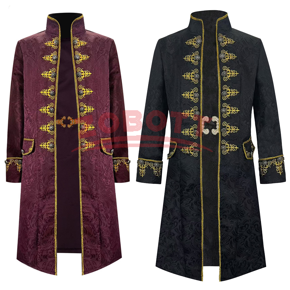 Vintage Fashion Jacket - Pirate Cosplay Costumes Men's Vintage Long