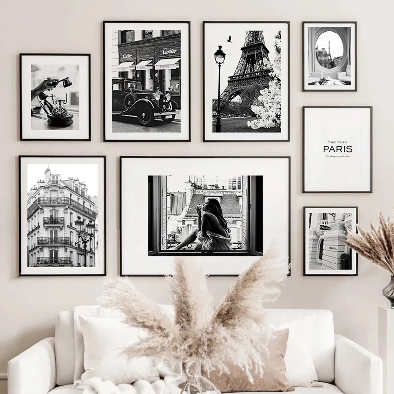 Vintage Fashion Illustrations - Fashionable Black and White Posters In