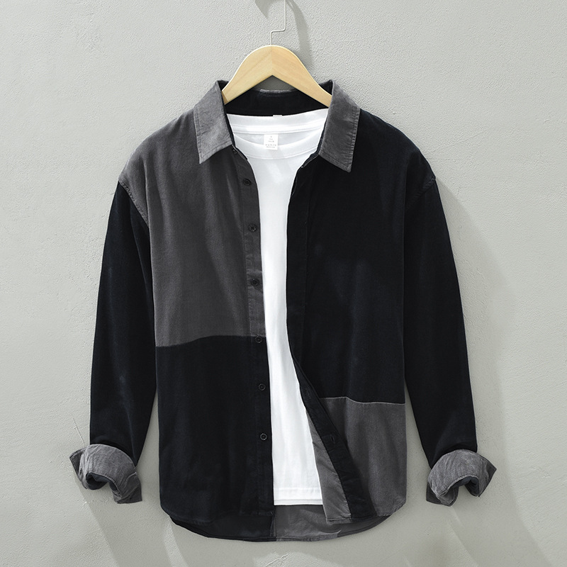 Vintage Urban Fashion - 1339 High Quality Men Corduroy Shirts