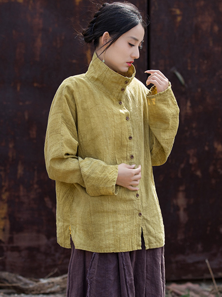 High Quality Cotton Linen Shir - Tie Dye Shirt Vintage ulasan dan harga