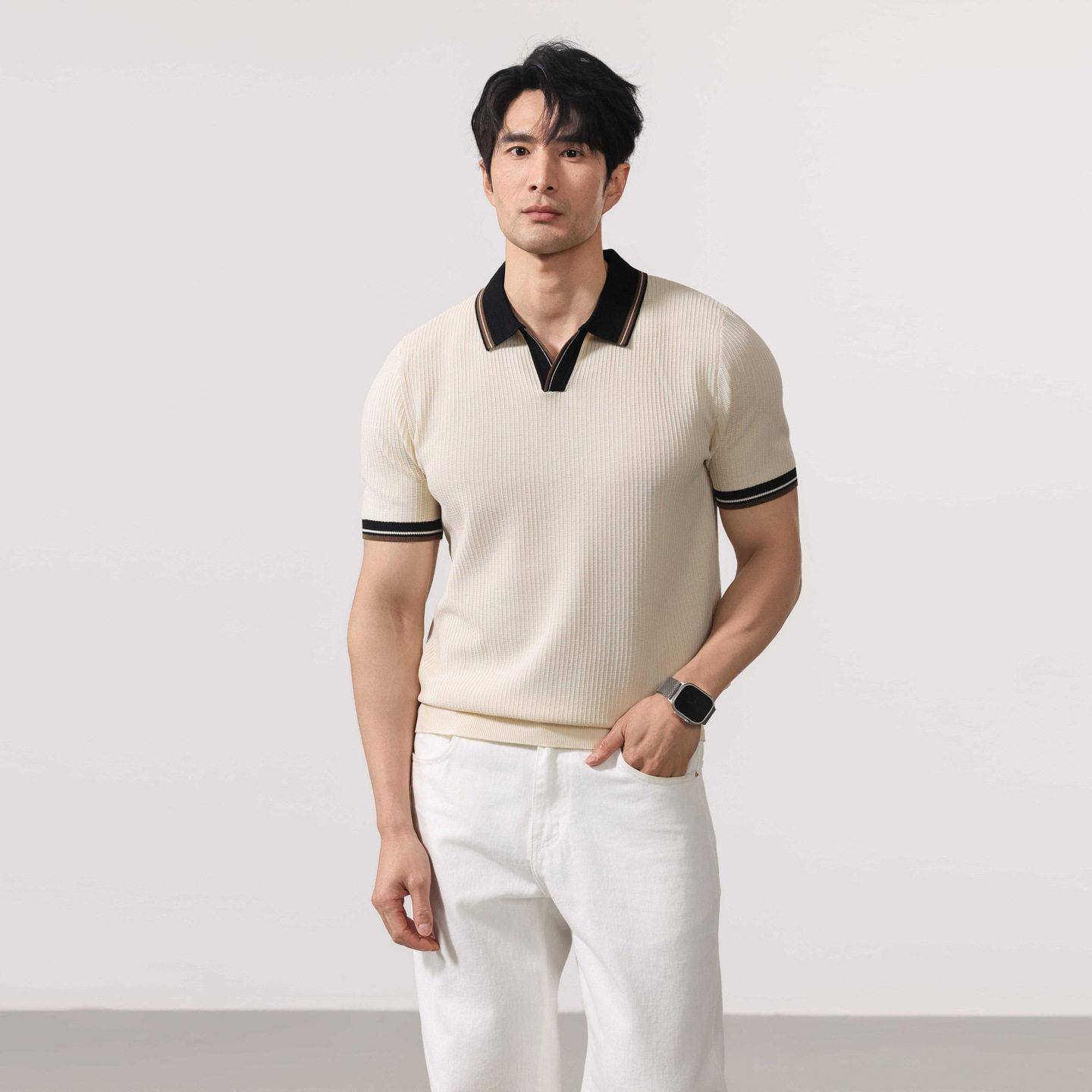 Fashionable American V-neck  S - Vintage Urban Fashion ulasan dan harga