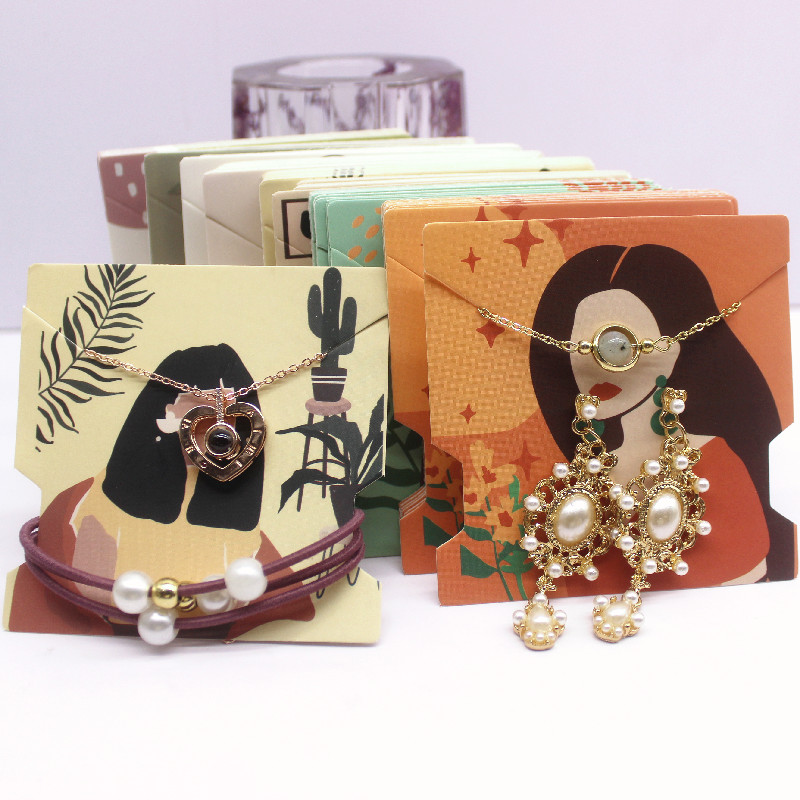 50Pcs 7.4x7.4cm White Paper ca - Vintage Fashion Illustrations ulasan dan harga