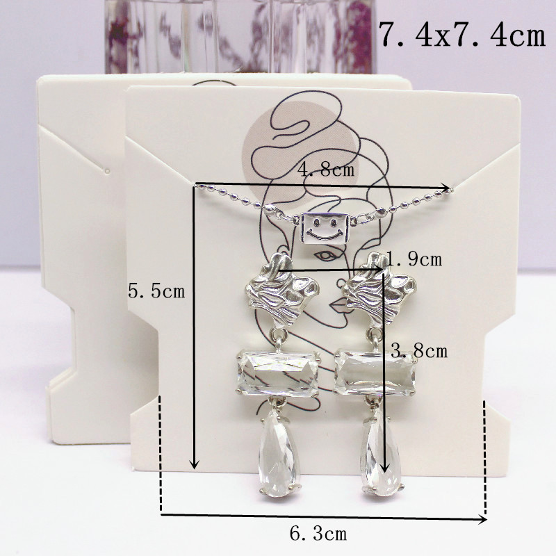 50Pcs 7.4x7.4cm White Paper ca - Vintage Fashion Illustrations ulasan dan harga