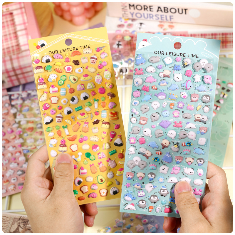6 Sheets 3D Mini Cute Animal J - Vintage Fashion Books ulasan dan harga