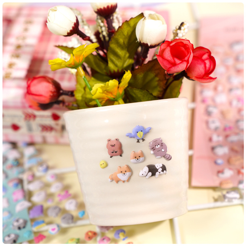 6 Sheets 3D Mini Cute Animal J - Vintage Fashion Books ulasan dan harga