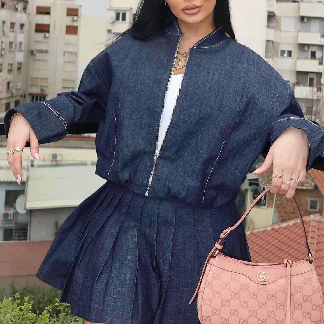 Casual Vintage Denim Loose Wom - Vintage Fashion Jacket ulasan dan harga