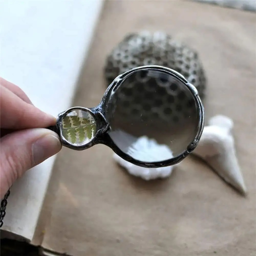 Magnifying Glass Necklace Vint - Vintage Fashion Newspaper ulasan dan harga