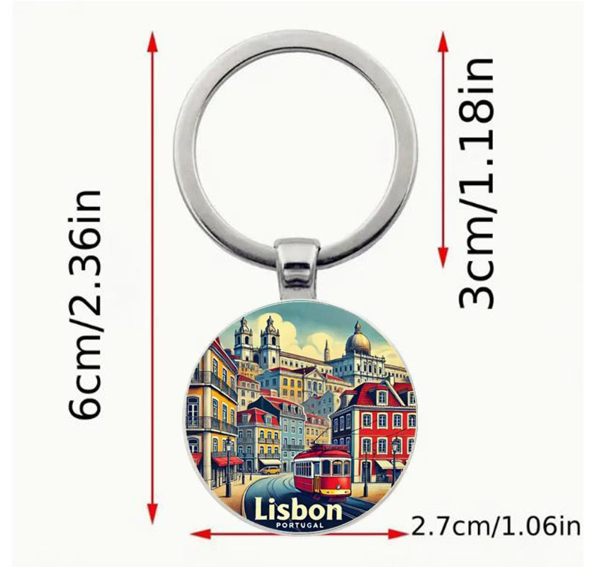 Retro Lisbon Portuguese Keycha - Vintage Fashion Lisbon ulasan dan harga