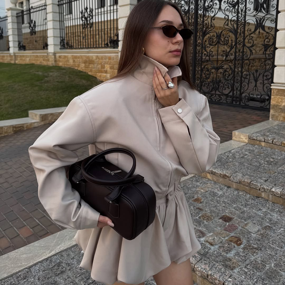 Ticketsx Women's 2 Piece Short - Vintage Fashion Jacket ulasan dan harga