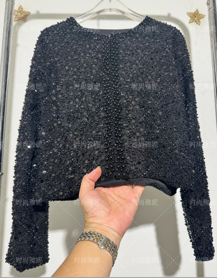 Fashion Heavy Sequin Beaded Ca - Vintage Fashion Jacket ulasan dan harga