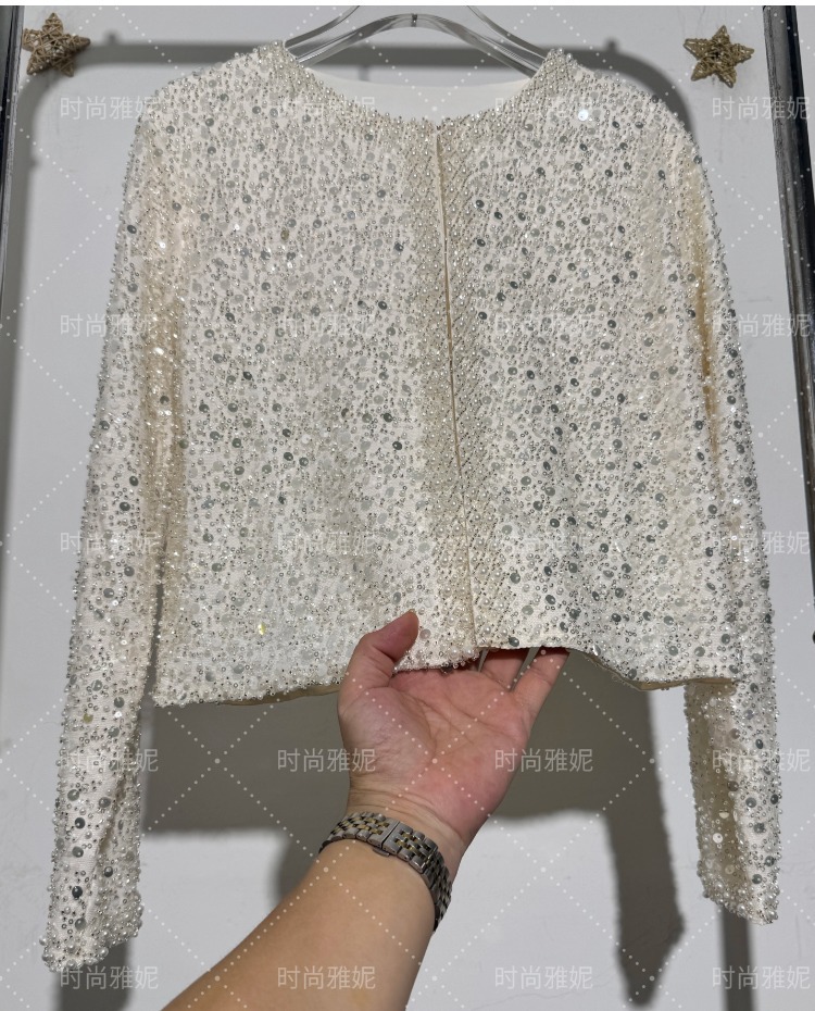 Fashion Heavy Sequin Beaded Ca - Vintage Fashion Jacket ulasan dan harga