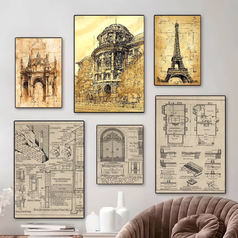Vintage Architecture Drawings  - Vintage Fashion Drawings ulasan dan harga