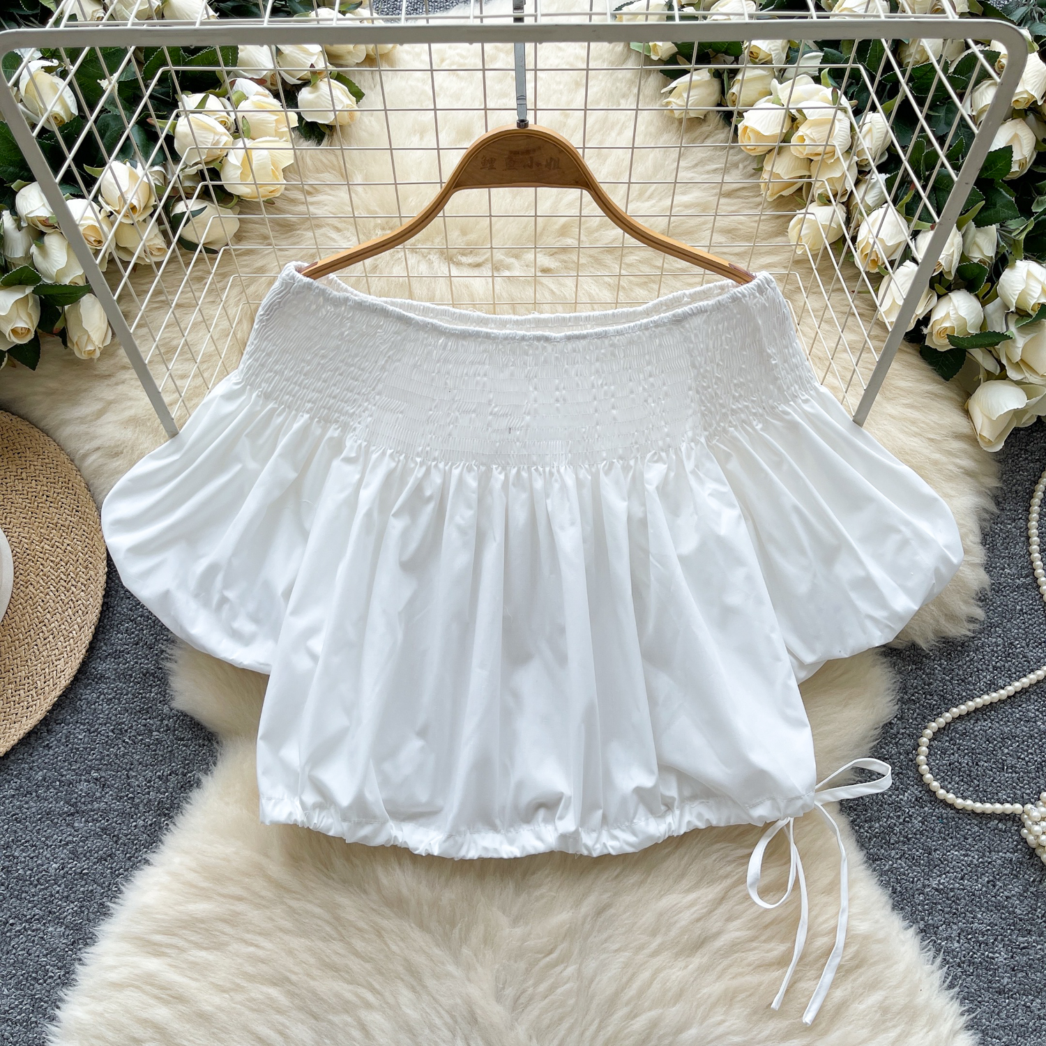 Chic vintage Draw String loose - Vintage Fashion Drawings ulasan dan harga