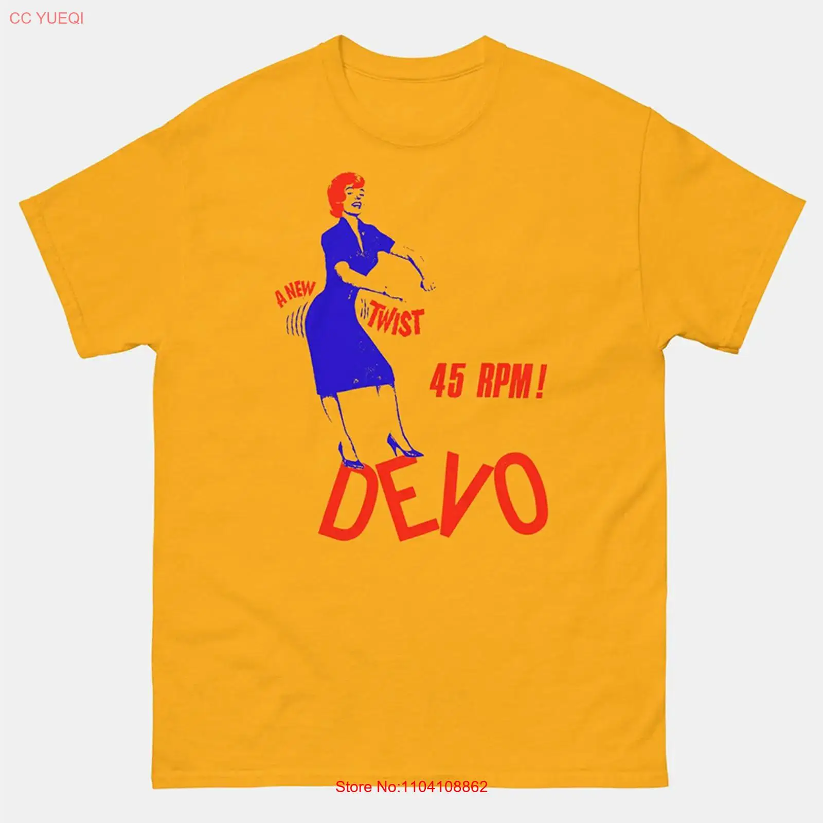 DEVO band a new twist yellow T - Vintage Fashion News ulasan dan harga