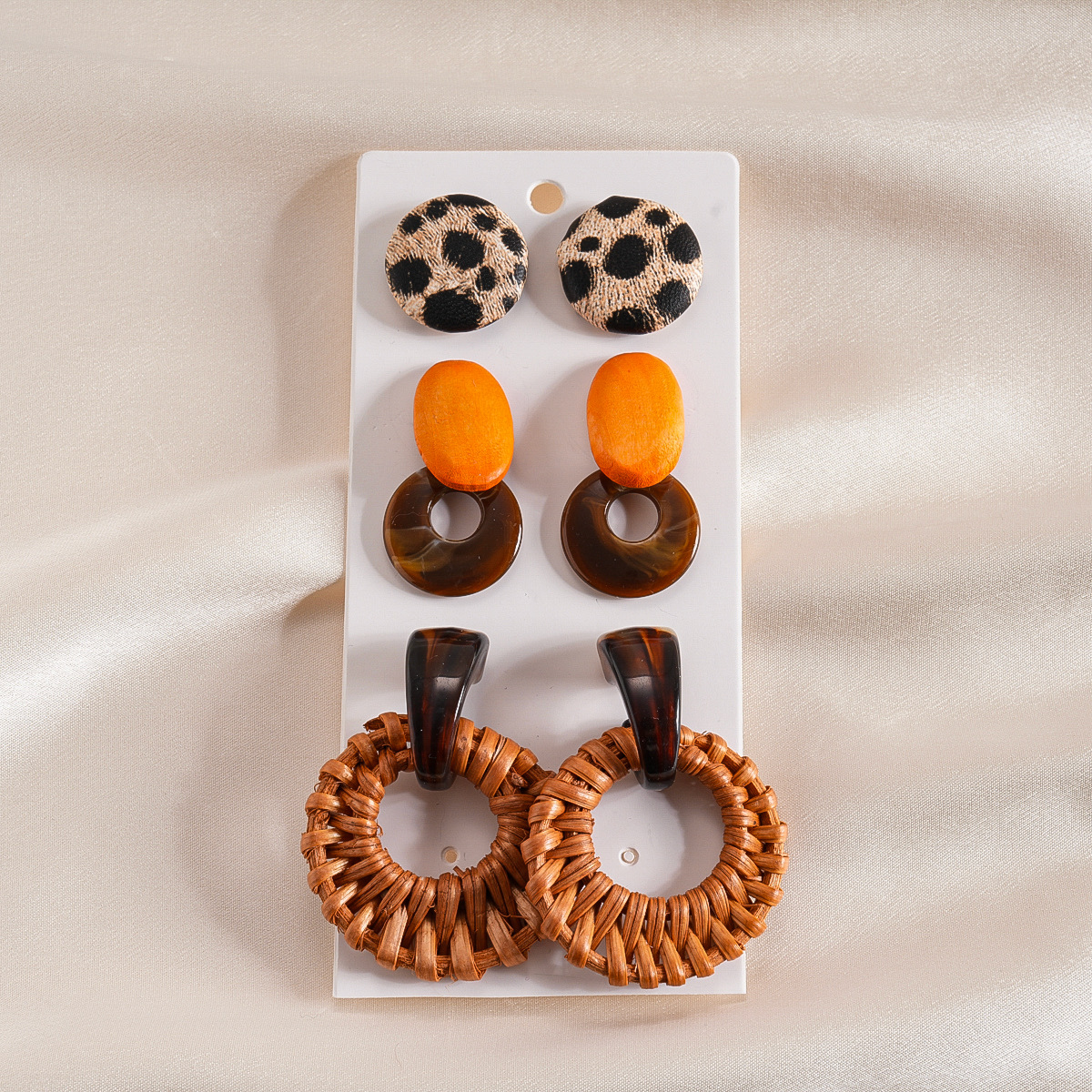 6/10 Pcs Geometric Resin Dangl - Vintage Fashion Illustrations ulasan dan harga