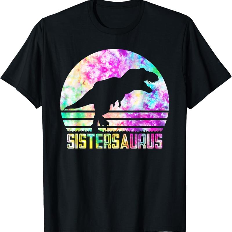 Sistersaurus Sister Saurus Din - Tie Dye Shirt Vintage ulasan dan harga