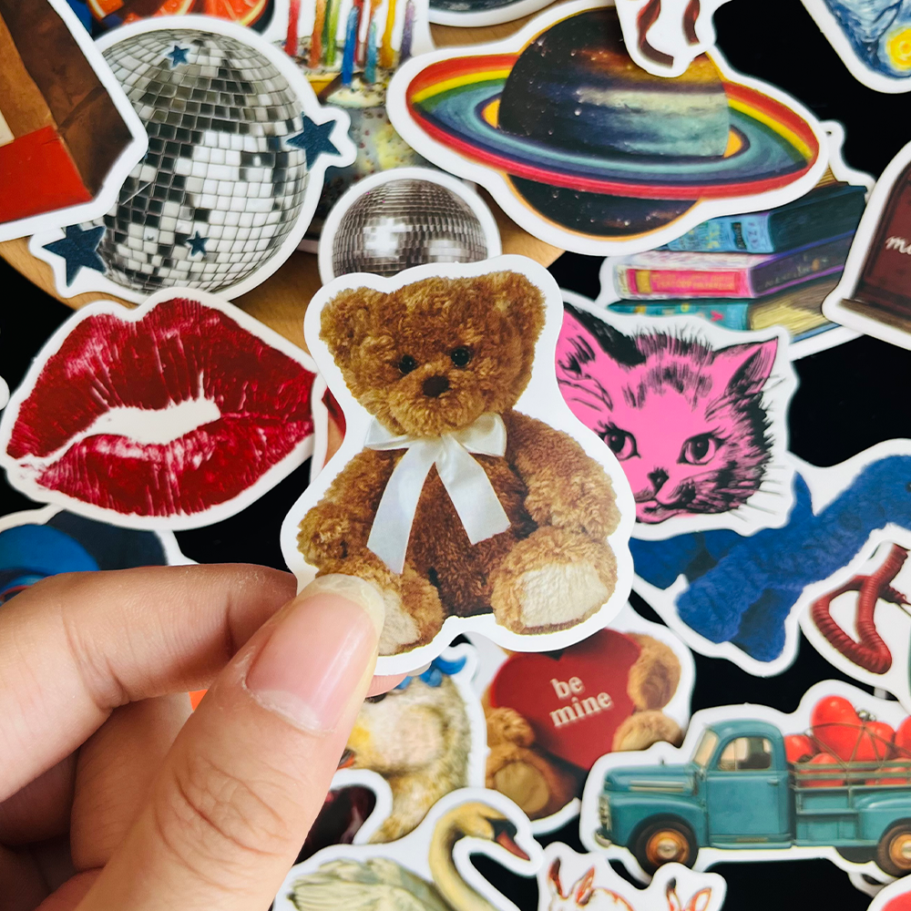 50PCS Vintage Y2K Stickers Fas - Vintage Fashion Newspaper ulasan dan harga