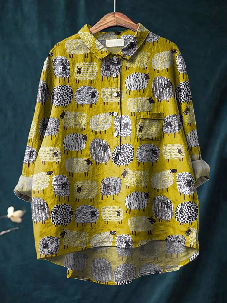 Vintage Lovely Sheep Art Patte - Vintage Fashion Art ulasan dan harga