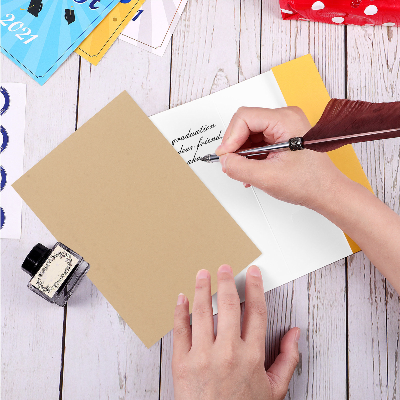 100 Sheets Kraft Paper Light B - Vintage Fashion Drawings ulasan dan harga