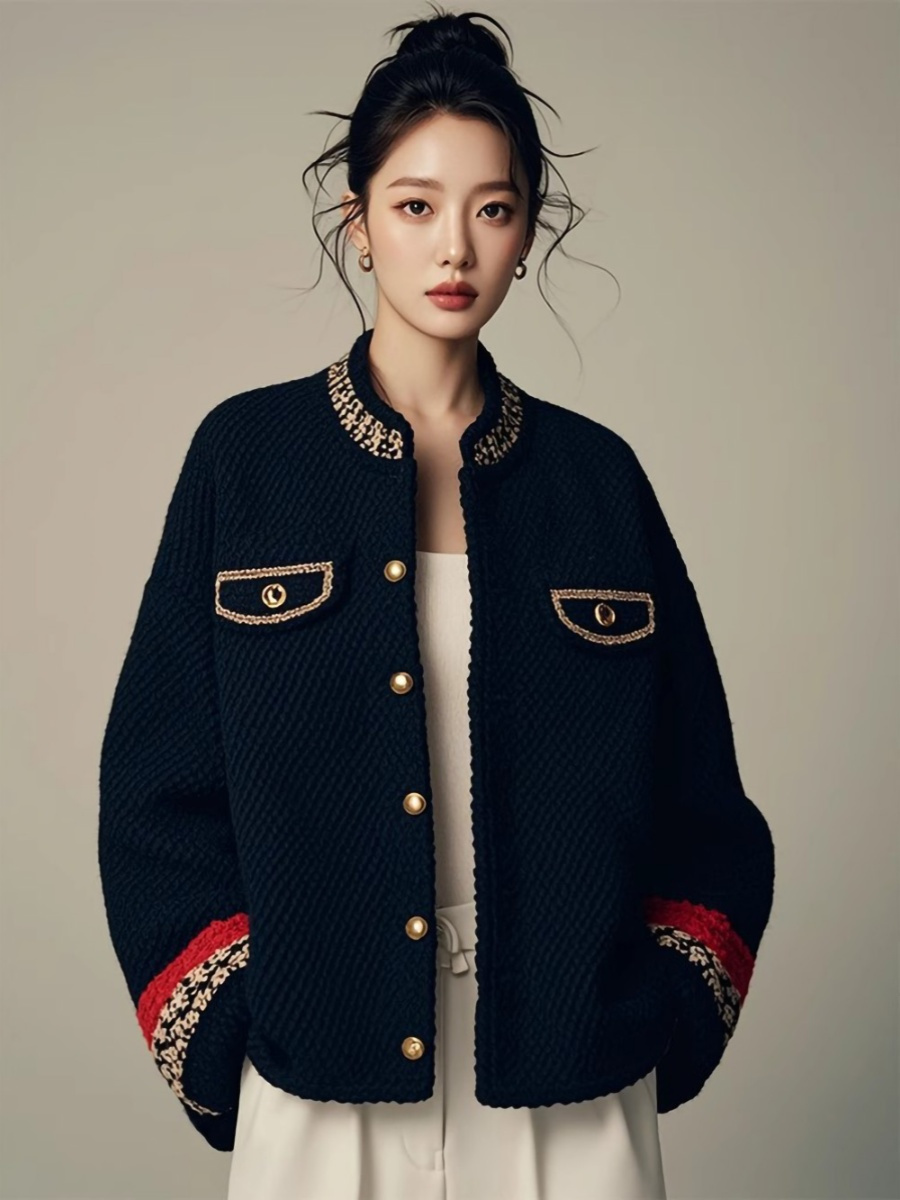 Tweed Jacket Elegant Womens Su - Velvet Blazer Vintage ulasan dan harga