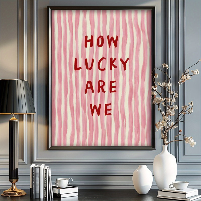 How Lucky We Are Canvas Poster - Vintage Fashion Art ulasan dan harga