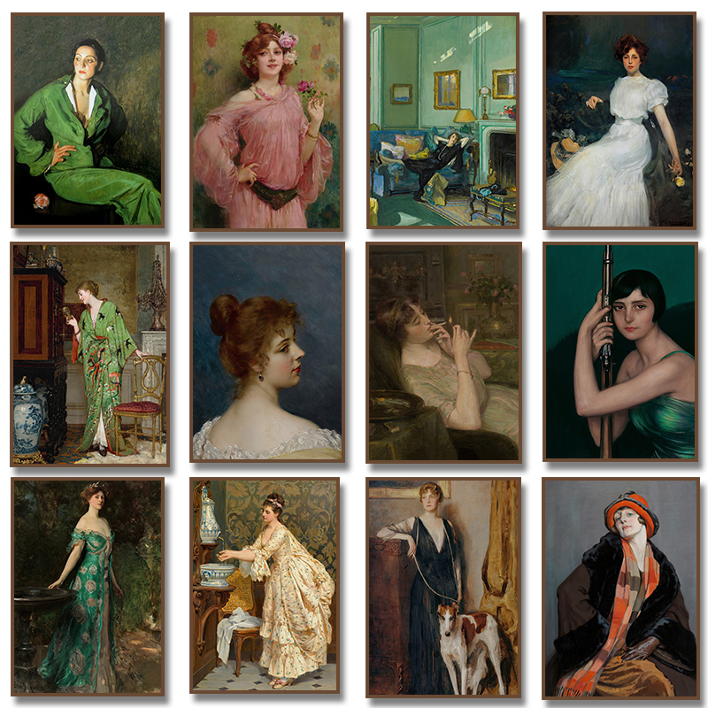 Renaissance Women Portrait Pos - Vintage Fashion Art ulasan dan harga