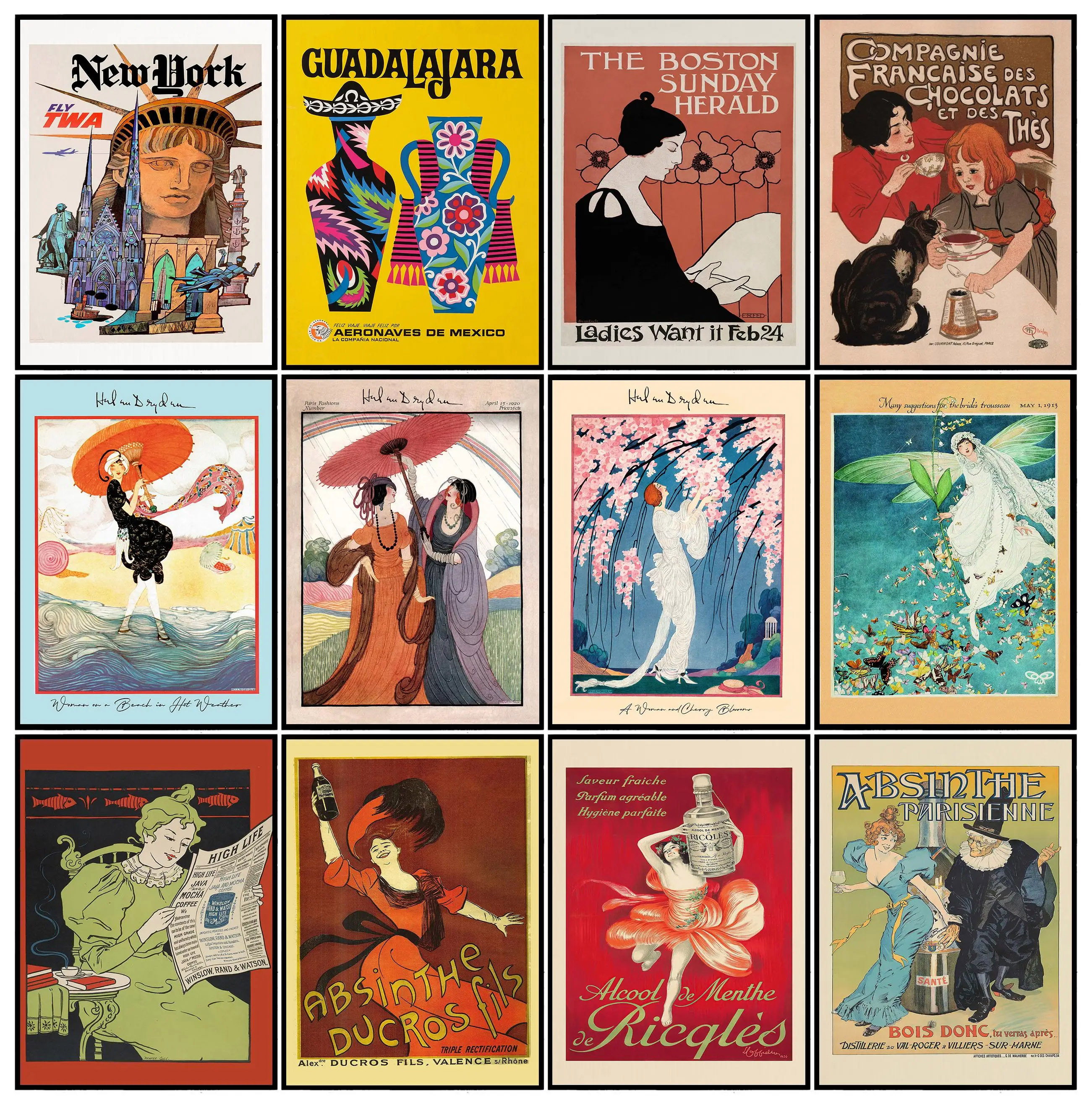 Vintage Magazine Art Covers Il - Vintage Fashion Magazine Covers ulasan dan harga