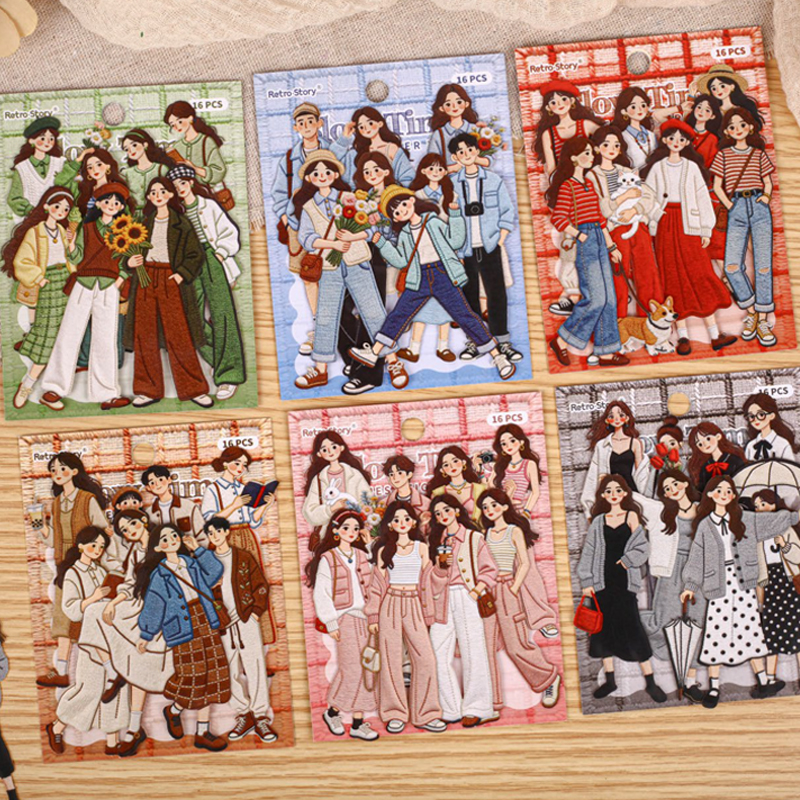 Vintage Fashion Girl Sticker P - Vintage Fashion Newspaper ulasan dan harga