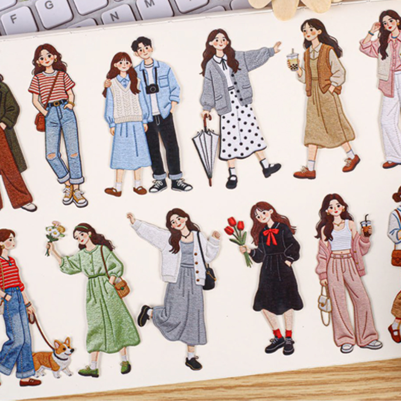 Vintage Fashion Girl Sticker P - Vintage Fashion Newspaper ulasan dan harga