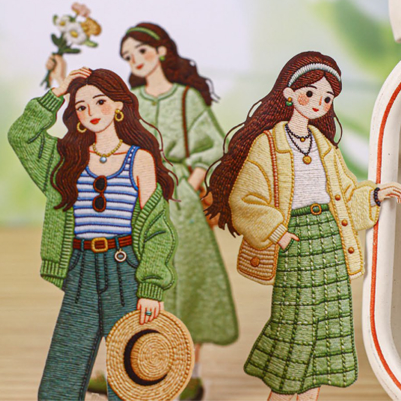 Vintage Fashion Girl Sticker P - Vintage Fashion Newspaper ulasan dan harga