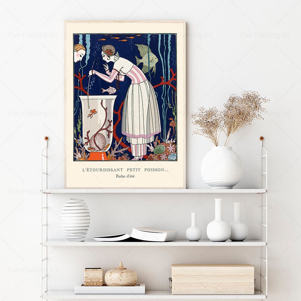 Vintage Print 1920s French Fas - Vintage Fashion Magazine Covers ulasan dan harga