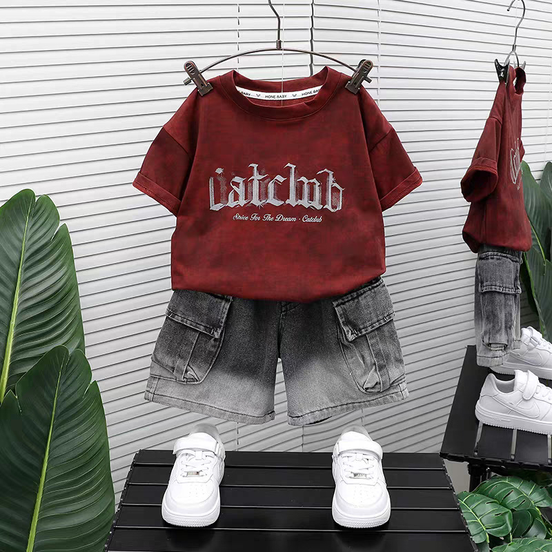 Little Boys 2 Piece Summer Out - Tie Dye Shirt Vintage ulasan dan harga