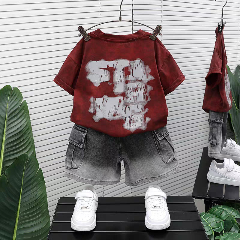 Little Boys 2 Piece Summer Out - Tie Dye Shirt Vintage ulasan dan harga