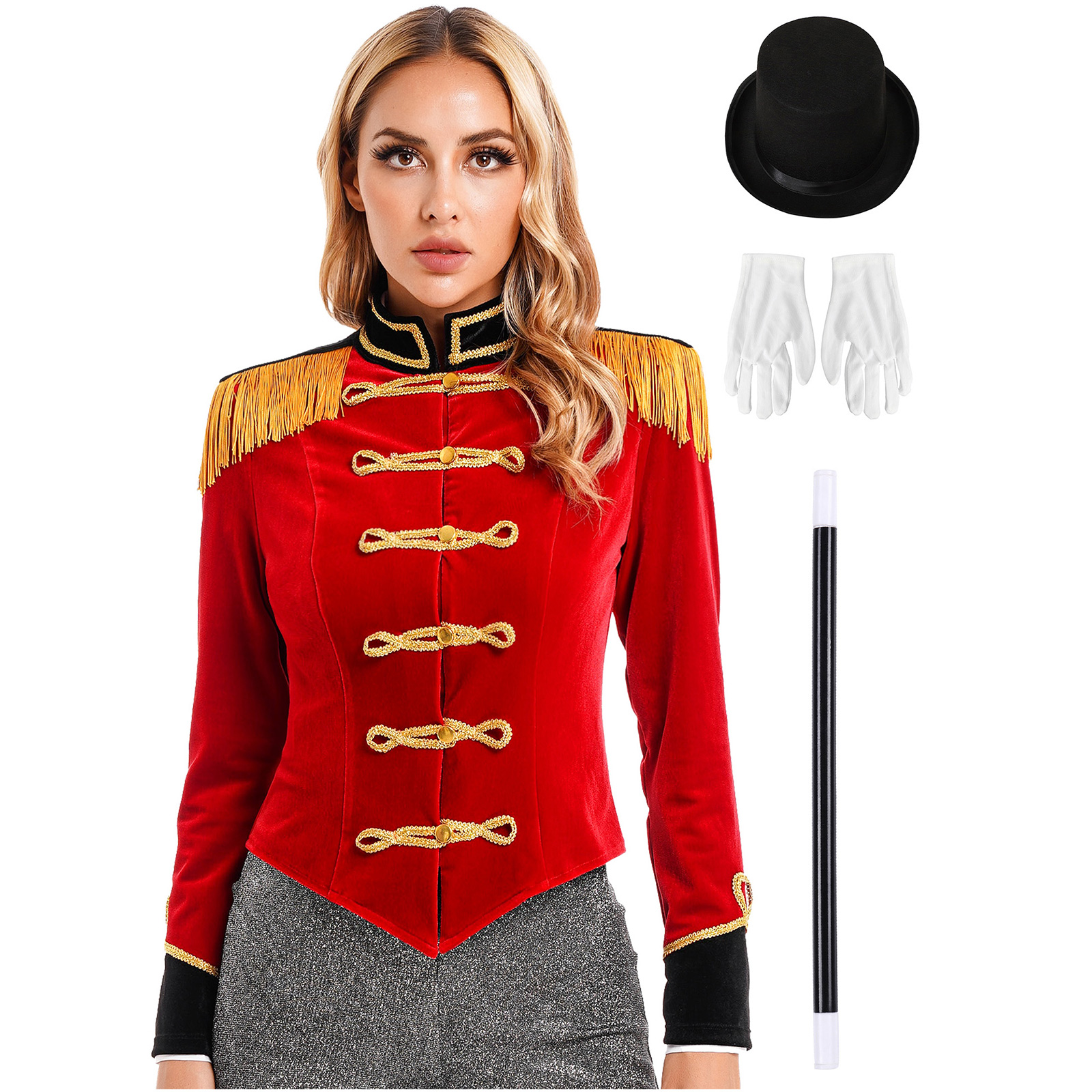Women's Circus Costume Velvet  - Velvet Blazer Vintage ulasan dan harga