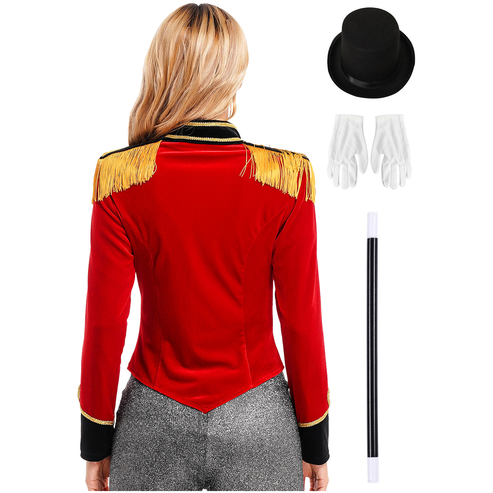 Women's Circus Costume Velvet  - Velvet Blazer Vintage ulasan dan harga