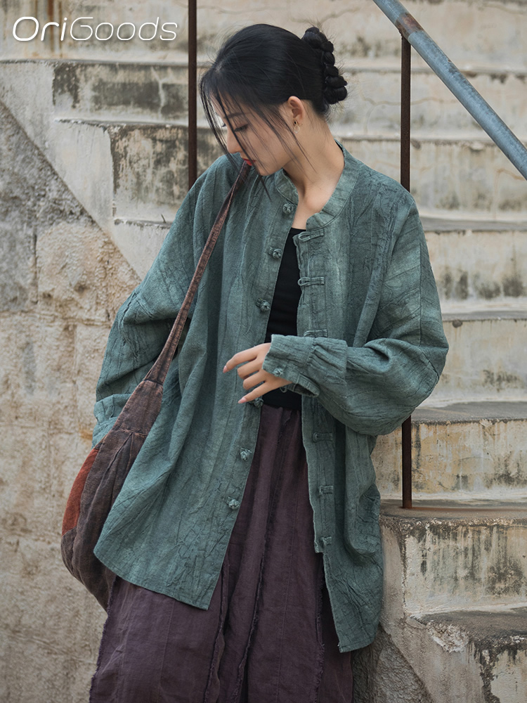 OriGoods Oversized Shirt Woman - Tie Dye Shirt Vintage ulasan dan harga