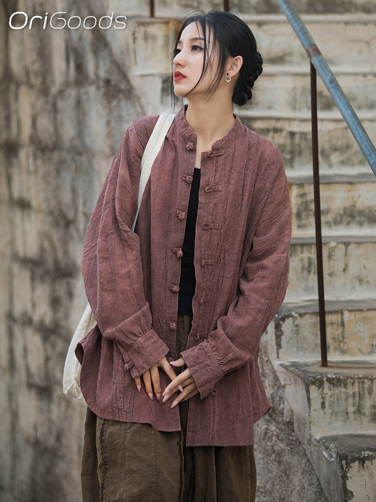 OriGoods Oversized Shirt Woman - Tie Dye Shirt Vintage ulasan dan harga