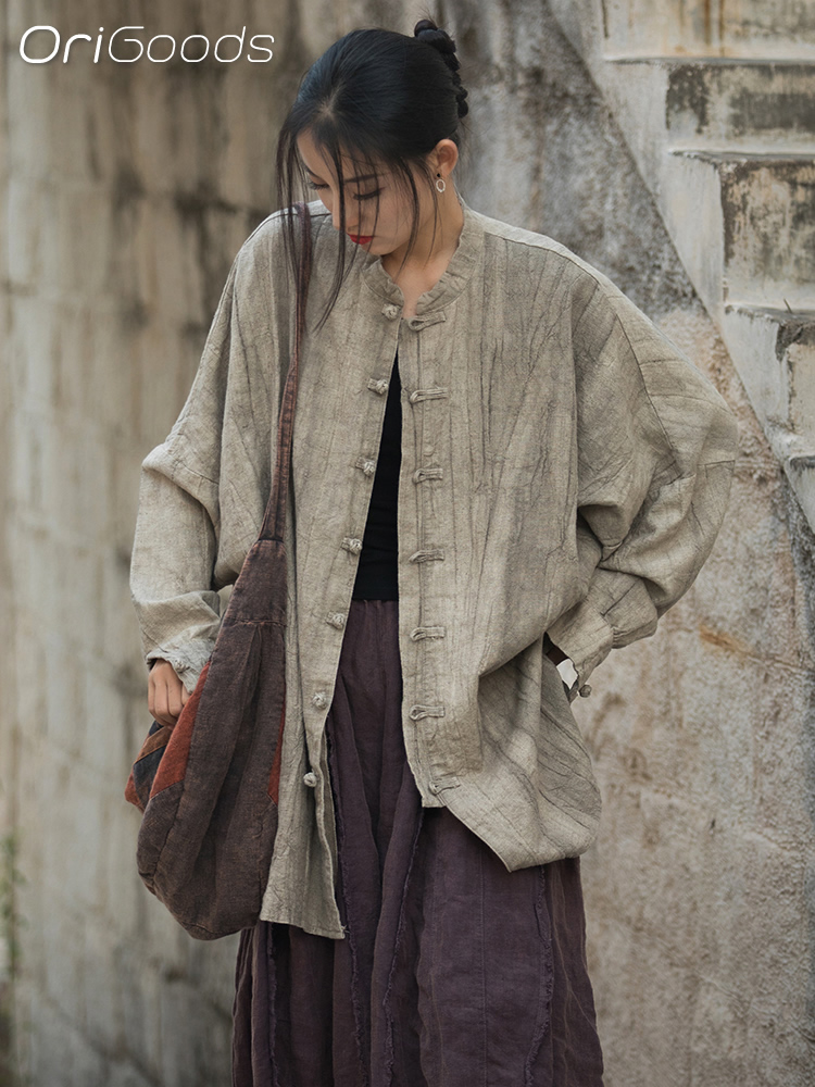 OriGoods Oversized Shirt Woman - Tie Dye Shirt Vintage ulasan dan harga