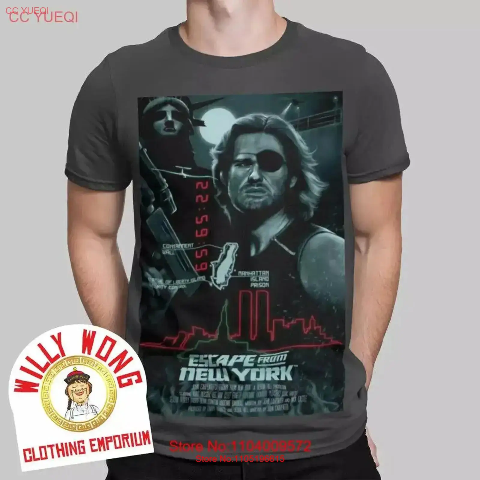Escape From New York T Shirt R - Vintage Fashion York ulasan dan harga