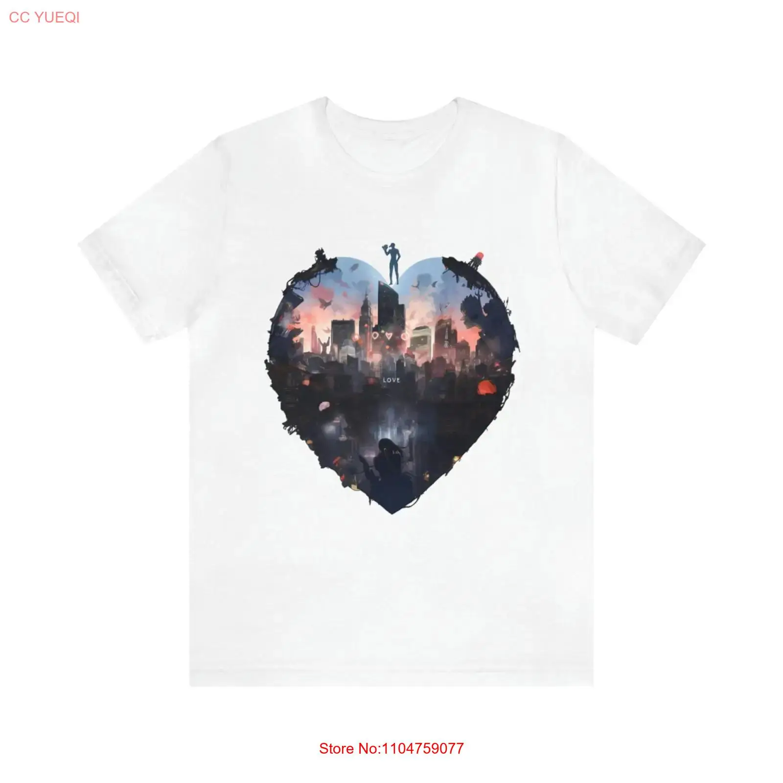 I Heart New York City White T  - Vintage Fashion York ulasan dan harga