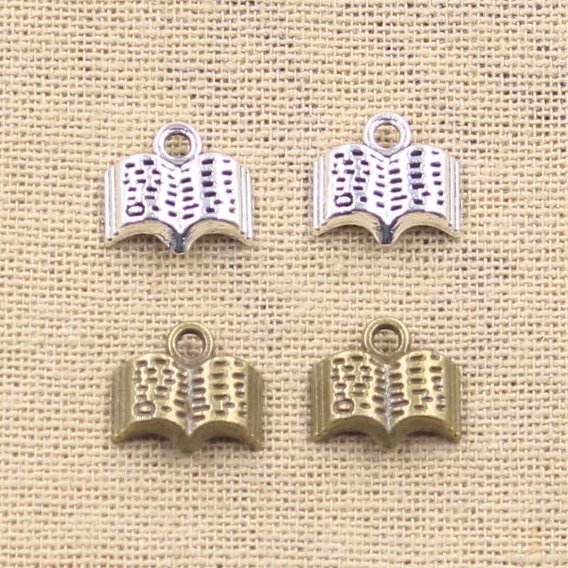 15pcs Charms Open Holy Bible B - Vintage Fashion Books ulasan dan harga