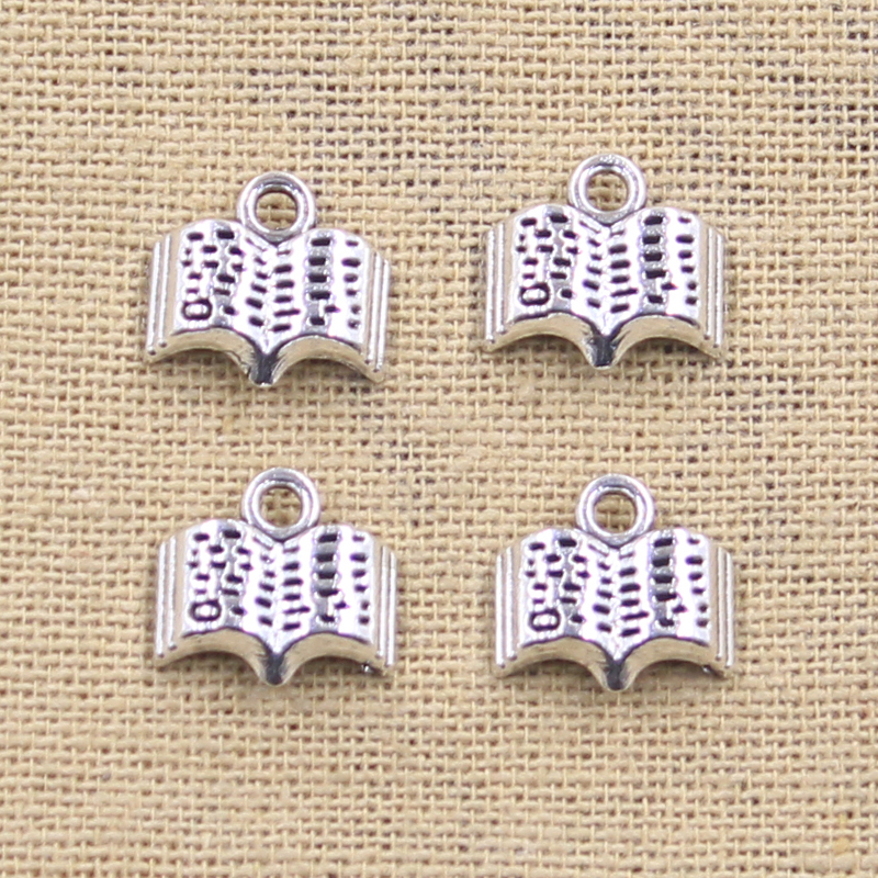 15pcs Charms Open Holy Bible B - Vintage Fashion Books ulasan dan harga