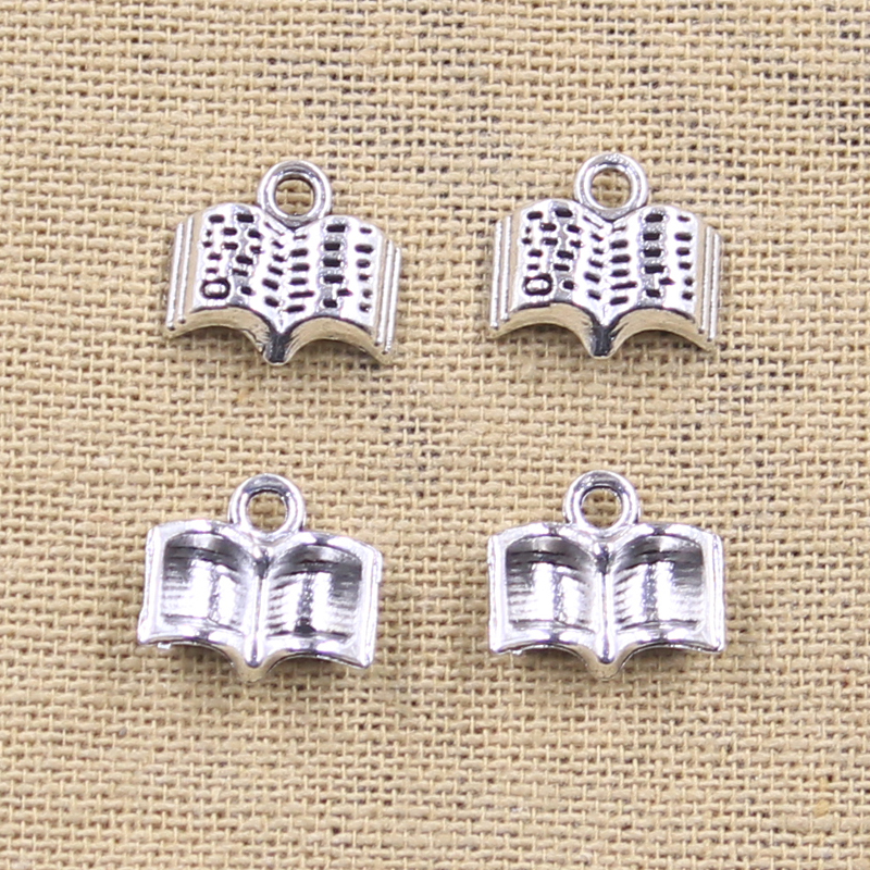 15pcs Charms Open Holy Bible B - Vintage Fashion Books ulasan dan harga