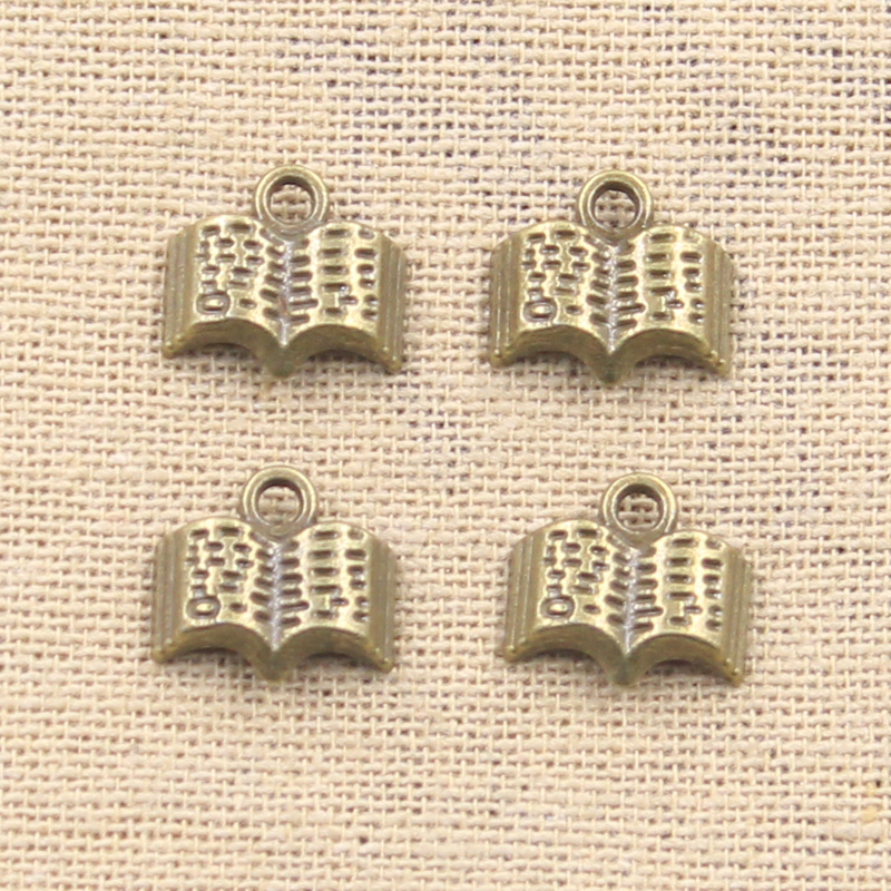 15pcs Charms Open Holy Bible B - Vintage Fashion Books ulasan dan harga