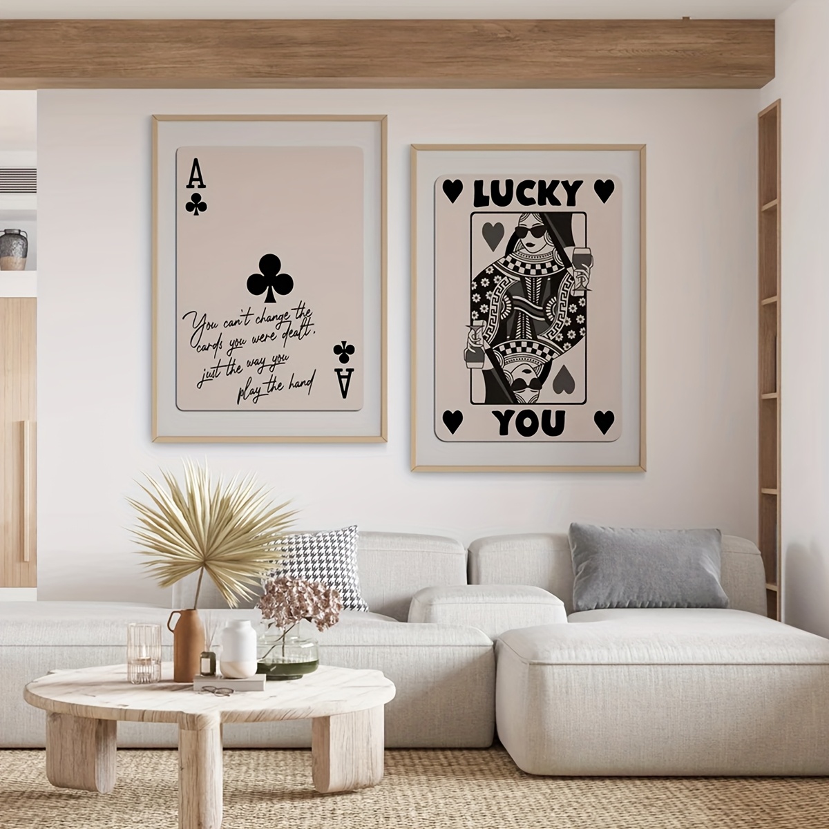 2Pcs Frameless Playing Card Pr - Vintage Fashion Illustrations ulasan dan harga