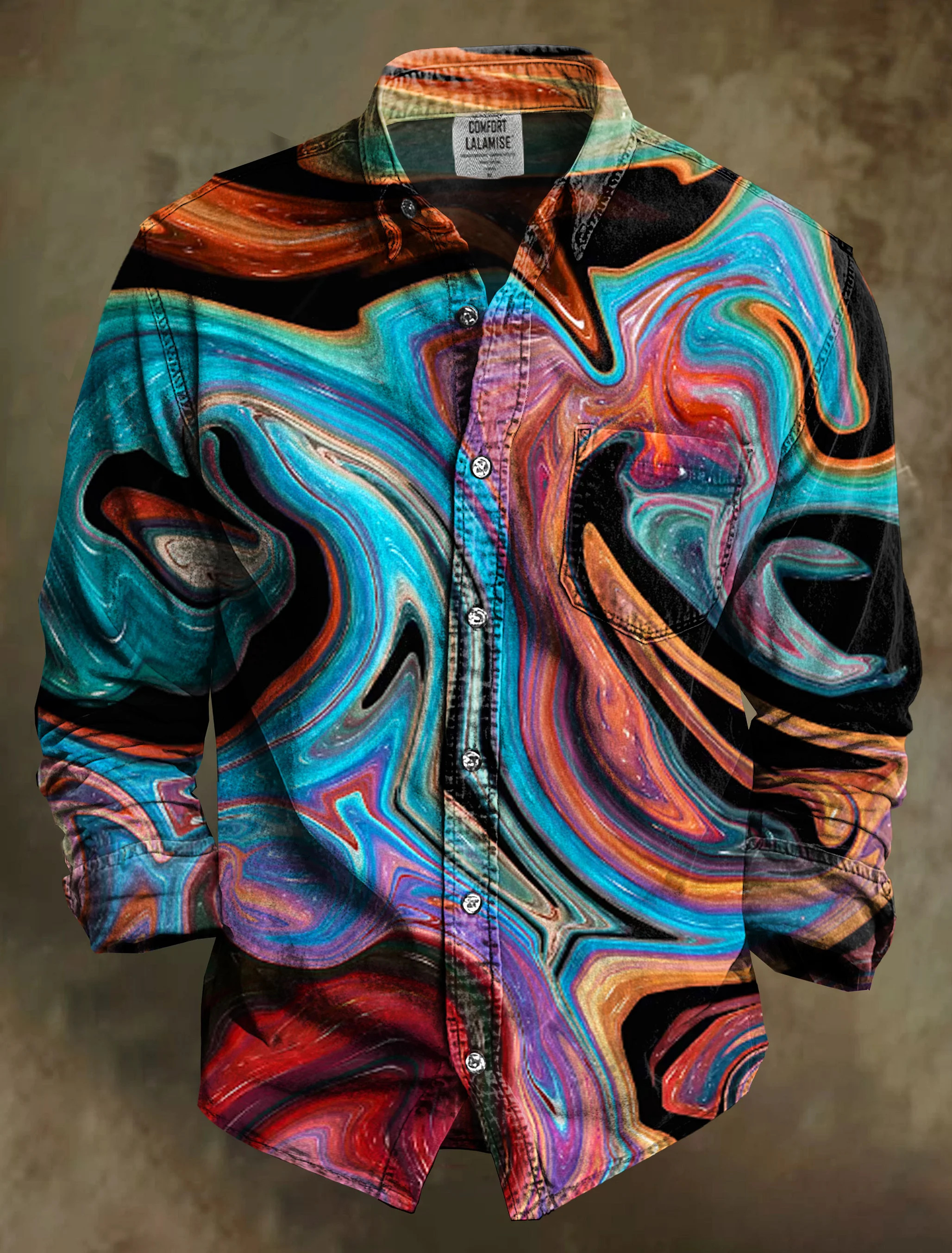 Vintage Abstract Gradient Wave - Vintage Fashion Art ulasan dan harga