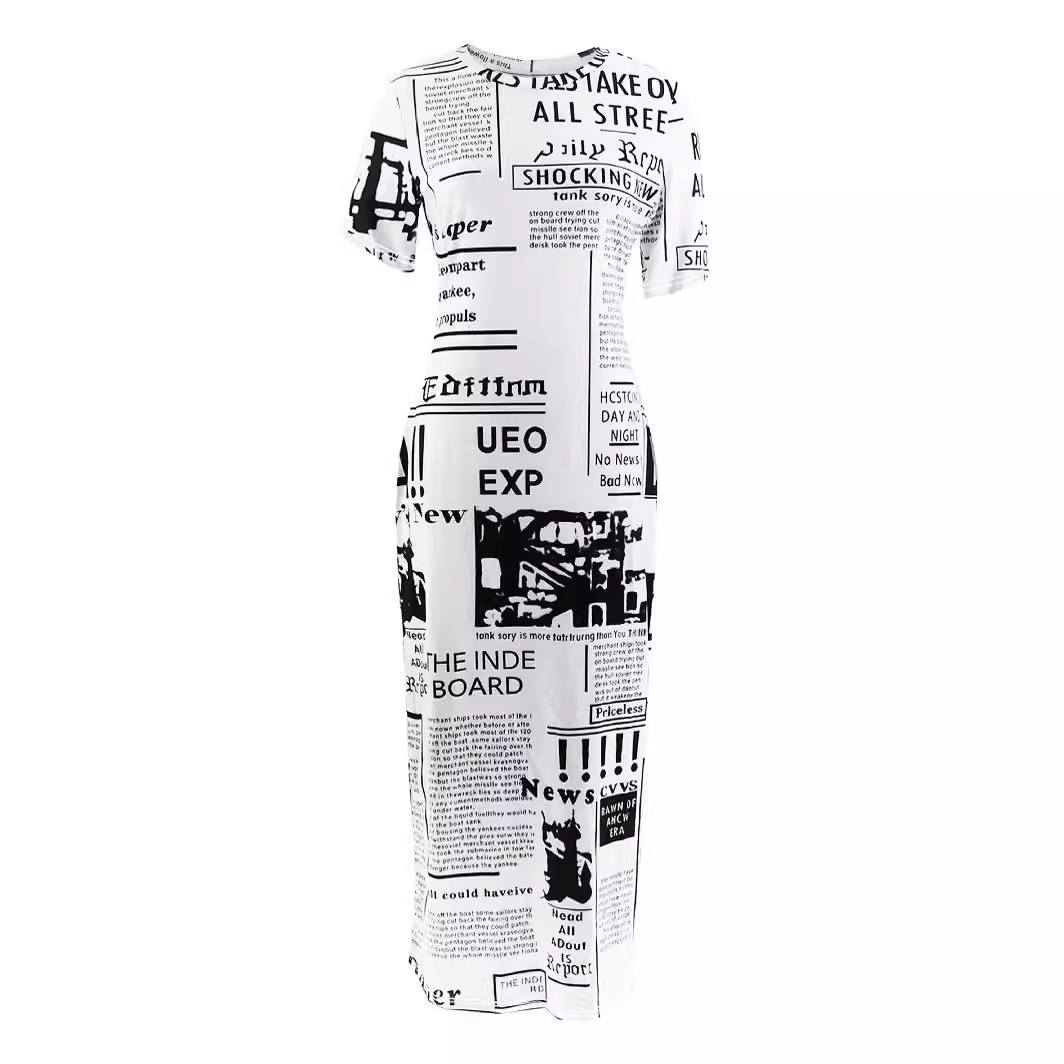 2025 Fashion Summer Fashion Se - Vintage Fashion Newspaper ulasan dan harga